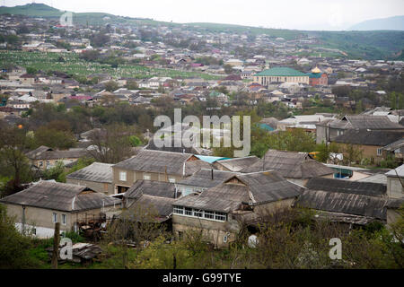 Kazanis is the small village which is Kumyks Turks lived in. This photo taken top of the city on May, 10 2015. Stock Photo