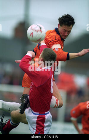 Soccer - Barclays League Division Four - Crewe Alexandra v Blackpool - The Alexandra Stadium Stock Photo