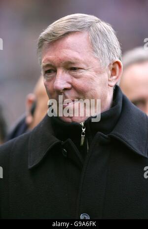 Soccer - FA Barclays Premiership - Manchester United v Sunderland - Old Trafford. Manchester United manager Sir Alex Ferguson Stock Photo