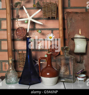 Decoration Bottles Stock Photo