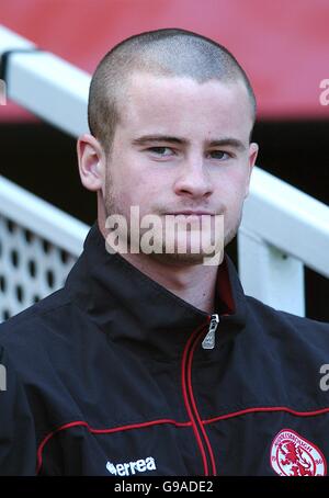 Soccer - FA Barclays Premiership - Middlesbrough v Everton - The Riverside. Middlesbrough's Matthew Bates Stock Photo