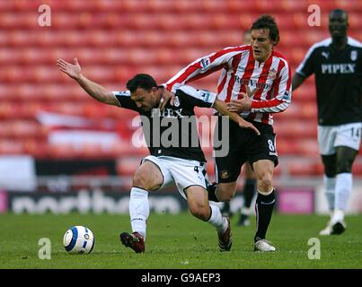 Soccer - FA Barclays Premiership - Sunderland v Fulham - The Stadium of Light Stock Photo