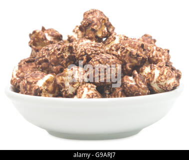 bowl of popcorn isolated on white background Stock Photo