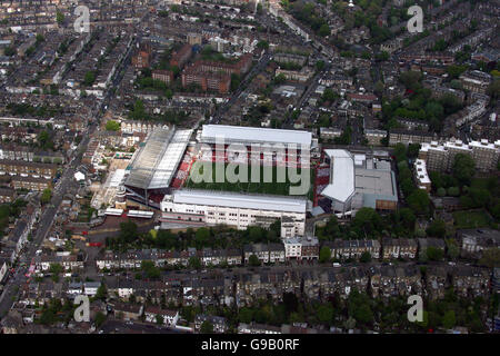 Aerial Views of London. An aerial view of Highbury as Arsenal play their last match at the ground Stock Photo