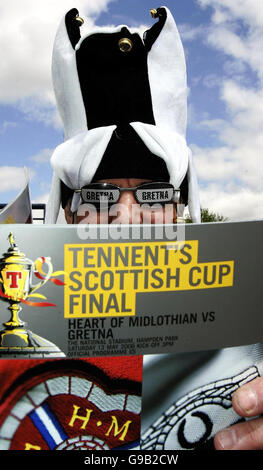 SOCCER Scottish Cup fans Stock Photo