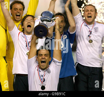 SHOWBIZ SoccerAid Stock Photo