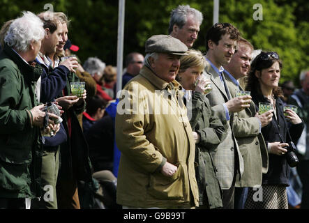 Spectators including the Earl and Countess of Wessex watch the Duke of Edinburgh take part in the 2006 Houpetoun estate horse driving trials at a two-day event on the Hoptoun estate, near Edinburgh.