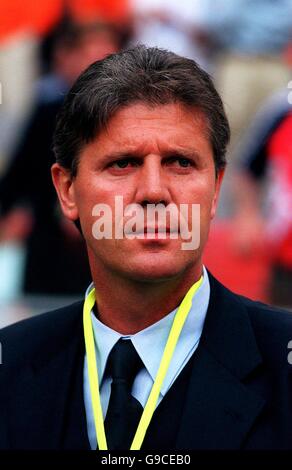 Soccer - Euro 2000 - Group D - Holland v Czech Republic. Josef Chovanec, Czech Republic Coach Stock Photo
