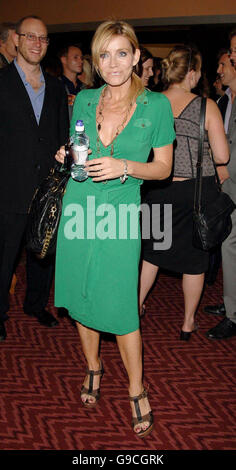 Michelle Collins attends the first night of Lord Andrew Lloyd Webber and Sir Tim Rice's musical Evita, at the Adelphi Theatre, central London. Stock Photo