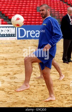 Soccer - Eric Cantona - Sega Dreamcast Beach Football Stock Photo