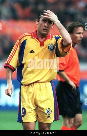 Soccer - Friendly - Holland v Romania. Viorel Moldovan, Romania Stock Photo