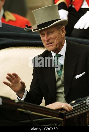Horse Racing - Royal Ascot - The Gold Cup. HRH Prince Philip, The Duke of Edinburgh Stock Photo