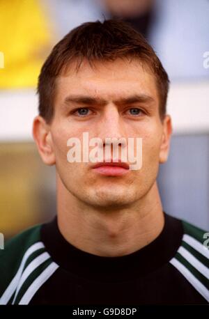 Soccer - Euro 2000 - Group C - Yugoslavia v Slovenia. Spasoje Bulajic, Slovenia Stock Photo