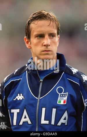 Soccer - Euro 2000 - Group B - Italy v Sweden. Massimo Ambrosini, Italy Stock Photo