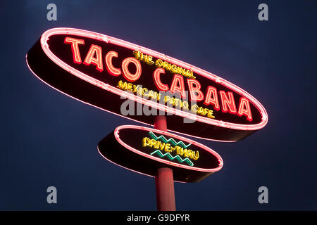 Taco Cabana Restaurant Logo Stock Photo