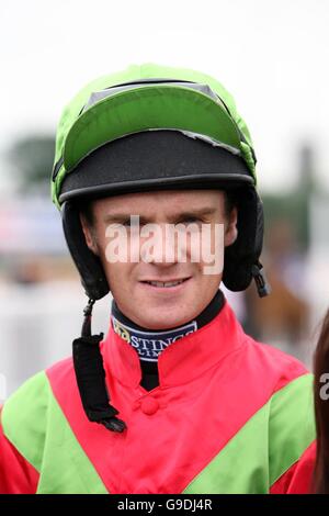 Racing - Worcester. Jockey William Kennedy at Worcester racecourse. Stock Photo