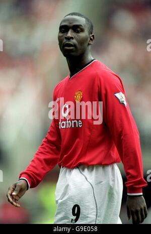 Soccer - FA Carling Premiership - Manchester United v Sunderland. Andy Cole, Manchester United Stock Photo