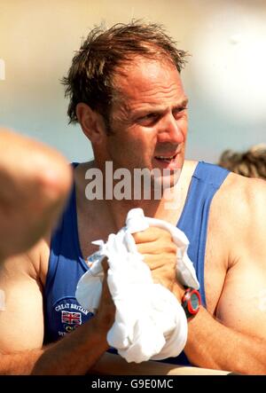 Sydney 2000 Olympics - Rowing - Men's coxless Four - Qualifying. Great Britain's Steve Redgrave Stock Photo