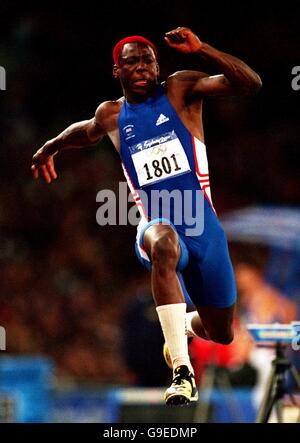 Sydney 2000 Olympics - Athletics - Men's Triple Jump - Final. Great Britain's Phillips Idowu Stock Photo