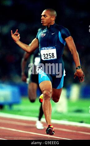 Sydney 2000 Olympics - Athletics - Men's 400m. James Carter of the USA Stock Photo