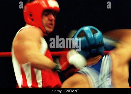 Sydney 2000 Olympics - Boxing - Men's 81kg. Blurred action Stock Photo