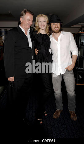 Sam Neill, Cate Blanchett and Martin Henderson arriving for the UK premiere of Little Fish, at the Curzon Soho, central London.Sam Neill and his step-daughter Maiko arrive for the UK premiere of Little Fish, at the Curzon Soho, central London. Picture date: Sunday 16 July, 2006. Photo credit should read: Yui Mok/PA. Stock Photo