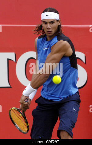Spain's Rafael Nadal in action during The Stella Artois Championships at The Queen's Club, London. Stock Photo