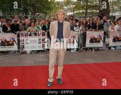 Owen Wilson arrives for the UK Premier of You, Me & Dupree, at the Odeon Leicester Square, central London. Stock Photo