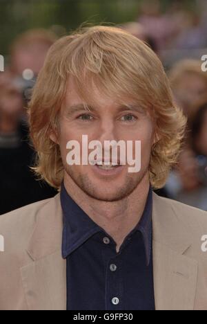 UK Premier of You, Me & Dupree. Owen Wilson arrives for the UK Premier of You, Me & Dupree, at the Odeon Leicester Square, central London. Stock Photo