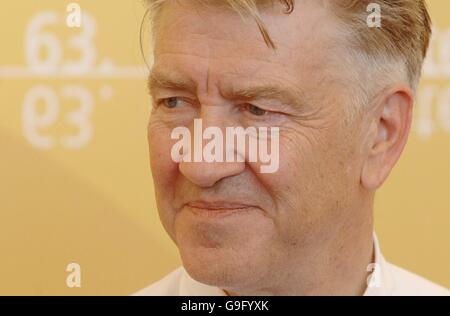 AP OUT David Lynch attends a photocall for his new film Inland Empire at the Palazzo del Casino, Venice, Italy during the 63rd Venice Film Festival. Stock Photo