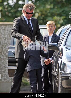 Heather Clarke's funeral Stock Photo