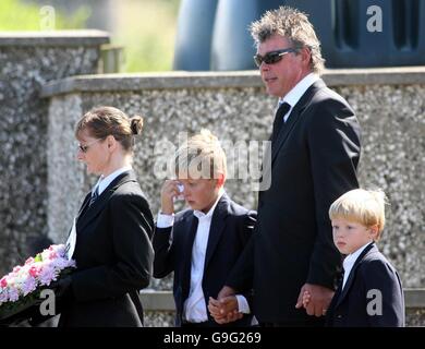 Heather Clarke's funeral Stock Photo