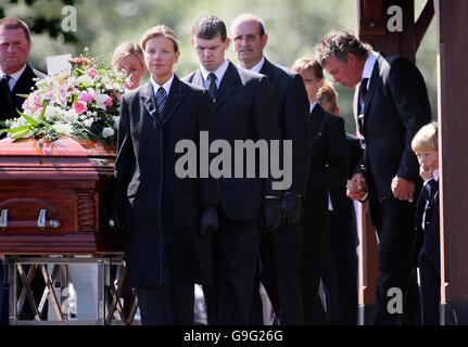 Heather Clarke's funeral Stock Photo