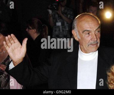 Sir Sean Connery arrives at the National Gallery for a party to help celebrate the 60th anniversary of the Edinburgh International Film Festival. Stock Photo