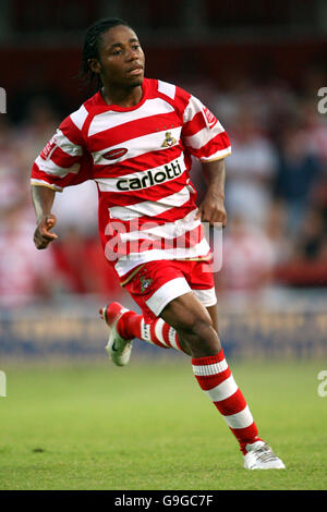 Soccer - Friendly - Doncaster Rovers v Hull City - Belle Vue. Derek Asamoah, Doncaster Rovers Stock Photo