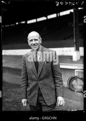 Soccer - Football League Division One - Manchester United. Matt Busby, Manchester United manager Stock Photo