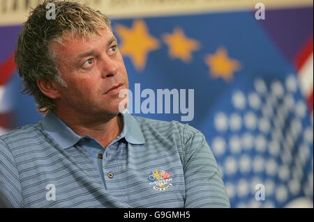 Golf - 36th Ryder Cup - Practice - The K Club. Darren Clarke, Europe Ryder Cup Team. Stock Photo