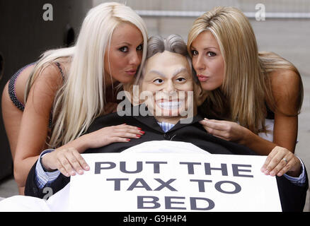 Bed tax protest at Labour Party Conference Stock Photo