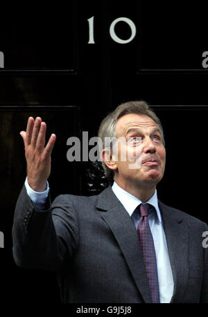 Tony Blair meets EU President Jose Manuel Barroso Stock Photo
