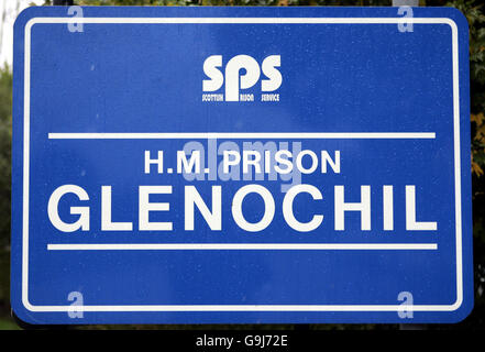 A general view of Glenochil prison in Glenochil. The prison is currently being refurbished. HMP Glenochil. Stock Photo