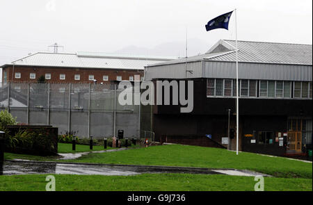 A general view of Glenochil prison in Glenochil. The prison is currently being refurbished. HMP Glenochil. Stock Photo