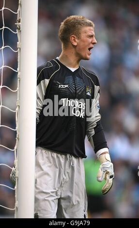 Soccer - FA Barclays Premiership - Manchester City v Sheffield United - The City of Manchester Stadium. Joe Hart, Manchester City Stock Photo