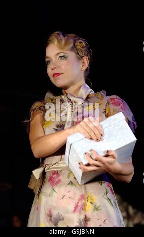 Anna Maxwell Martin as Sally Bowles, during a photocall for the musical Cabaret at The Lyric Theatre, central London. Stock Photo