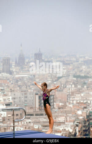 Barcelona Olympic Games 1996 - Diving - Women's 10m Platform Stock Photo