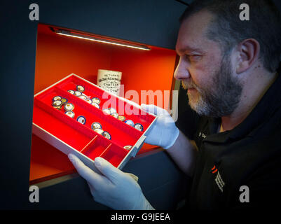 National Railway Museum employee Andy Dalton as the final touches are ...