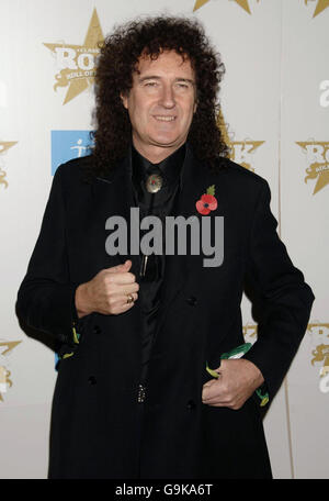 Brian May arrives for the Classic Rock Roll of Honour Awards, at the Langham Hotel in central London. Stock Photo