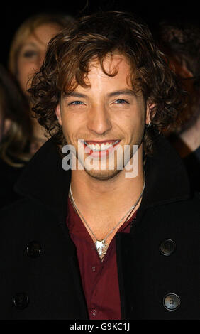 James Morrison arrives for the UK Music Hall of Fame 2006, at Alexandra Palace in central London. Stock Photo