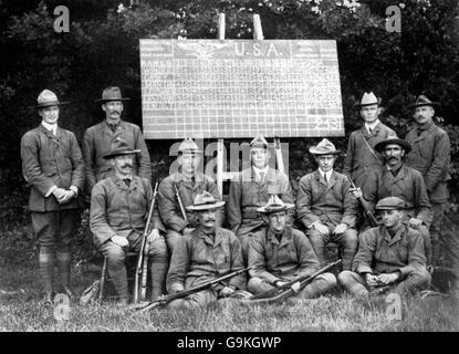 Shooting - London Olympic Games 1908 - Military Rifle - Team Competition - Bisley Stock Photo