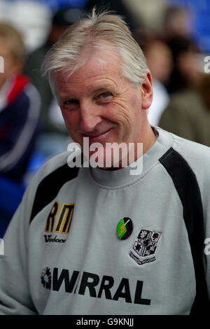 Soccer - Coca-Cola League One - Tranmere Rovers v Bournemouth - Prenton Park. Tranmere Rovers manager Ronnie Moore Stock Photo