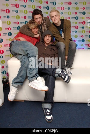 McFly at the The BBC Radio 1 Chart Show Live, which is being held at the Brighton Dome, Brighton. Stock Photo